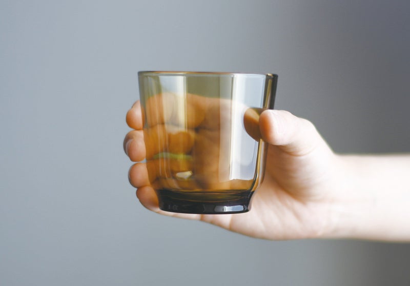 Kinto 26873 HIBI Glass Tumbler, 7.8 fl oz (220 ml), Brown - Image 2